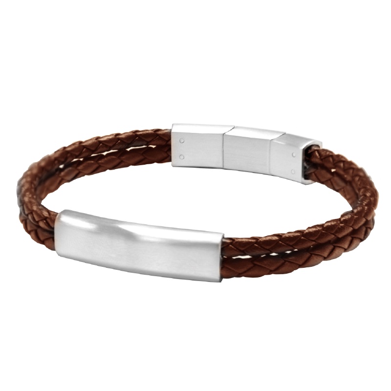 Gravurarmband "Papa" geflochten Gravurarmband "Papa" geflochten