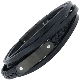 Gravurarmband "Papa" schwarz