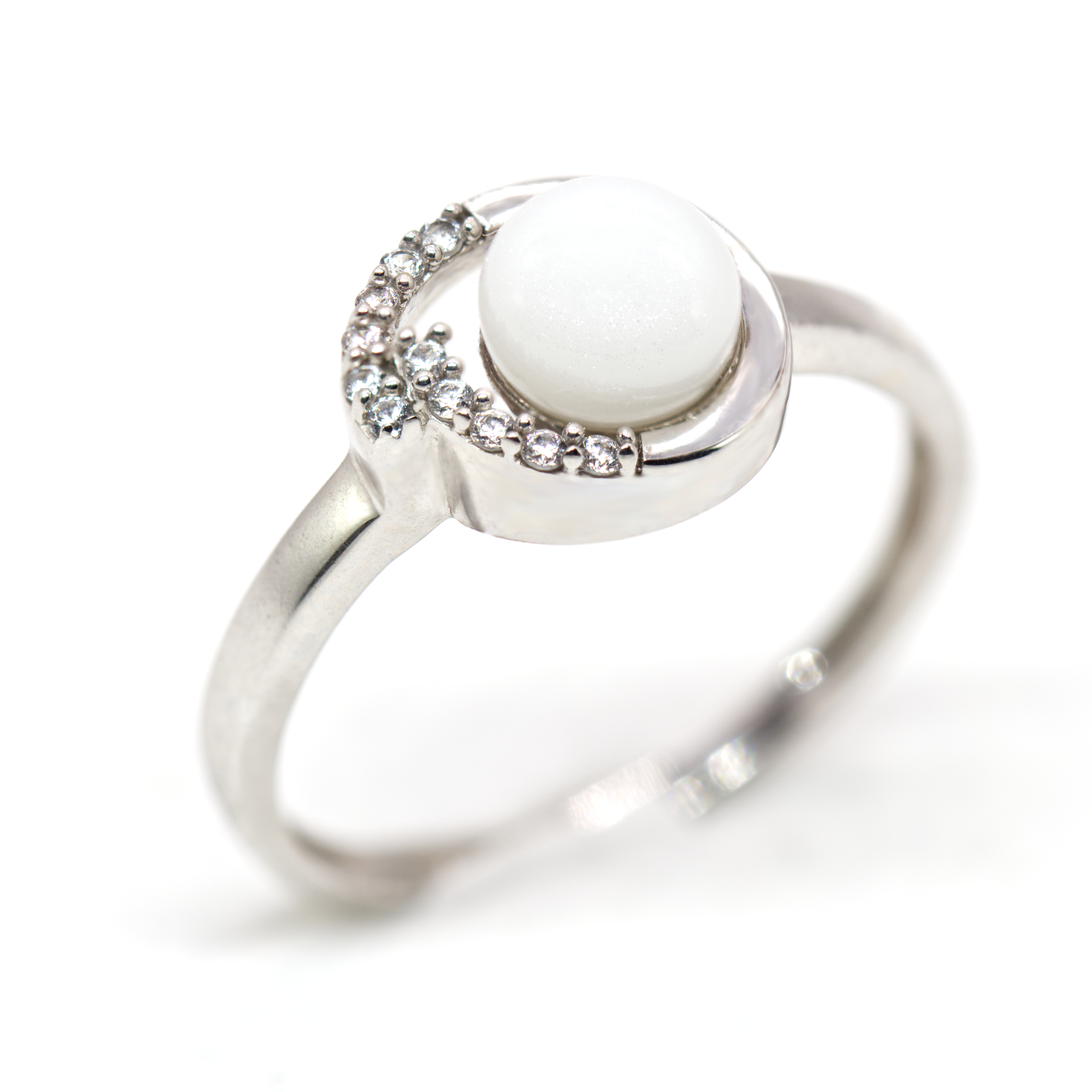Perlenring "Circle" mit Zirkonia Perlenring "Circle" mit Zirkonia