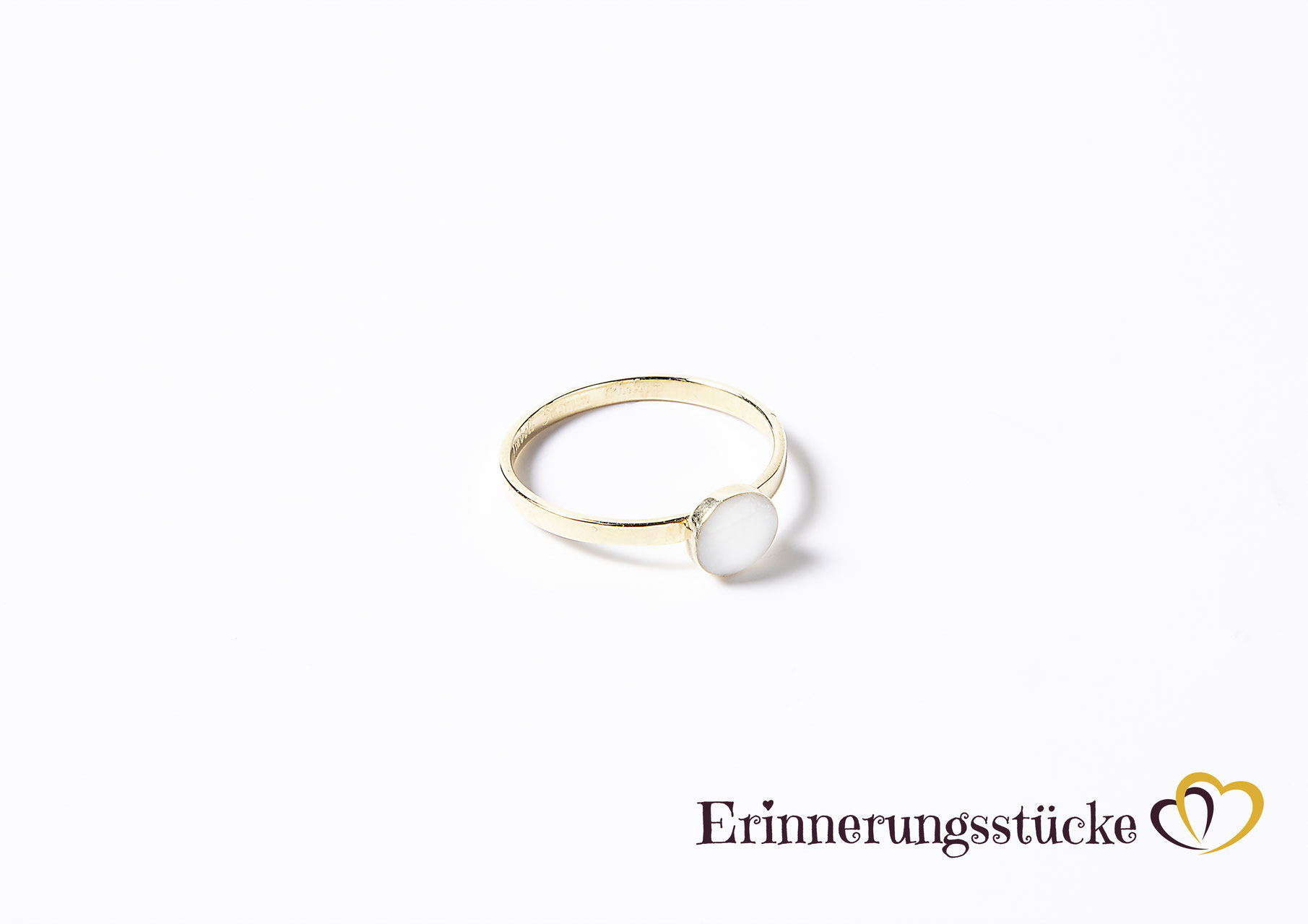 Ring, gefüllt Echtgold